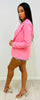 Pink Long Sleeve Blazer
